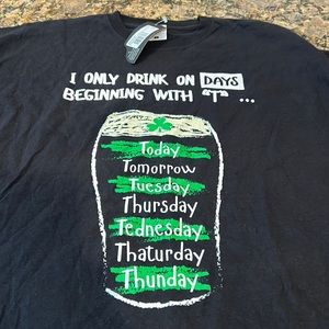 Men’s Irish Drinking Tee NWT